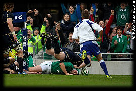 Ireland Scotland Rory Best try